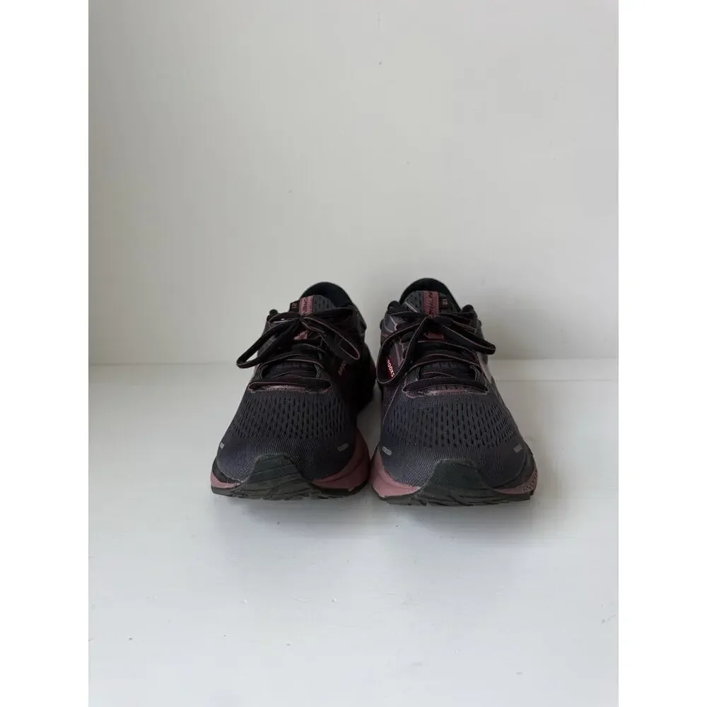 Brooks Adrenaline GTS 21 Women's Shoes Size 9.5D Black Burgundy Running Training